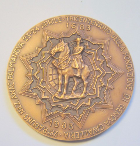 Medaglia cavalleria genova - medaglia,