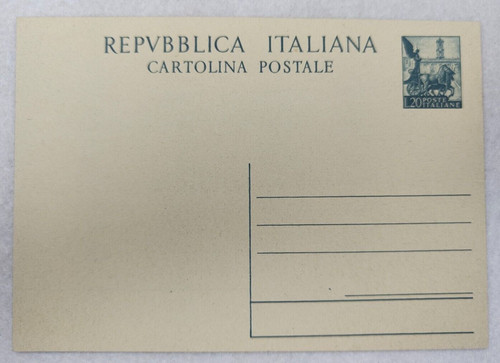 Cartolina intero postale - cartolina,