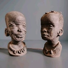 Beau Couple Africain Sculpture