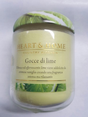 Heart lime candela profumata - heart,