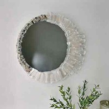 Cristallo Detergente Specchio – Selenite, Pietra di Luna & Tormalina Quarzo Muro