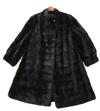 Cappotto di vera visone lucido