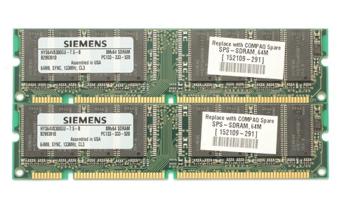 Lotto memoria siemens 2x64mb - siemens,