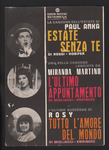 Spartito paul anka - spartito, miranda