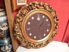 Orologio Barocco foglia oro da muro