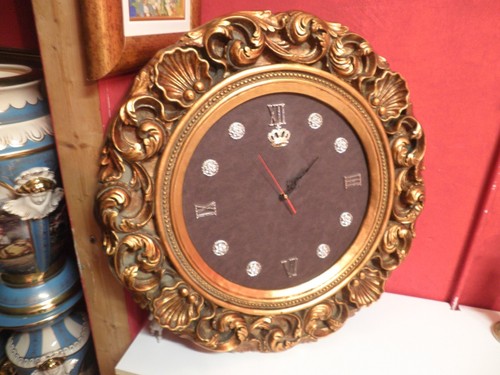 Orologio barocco foglia oro - foglia,