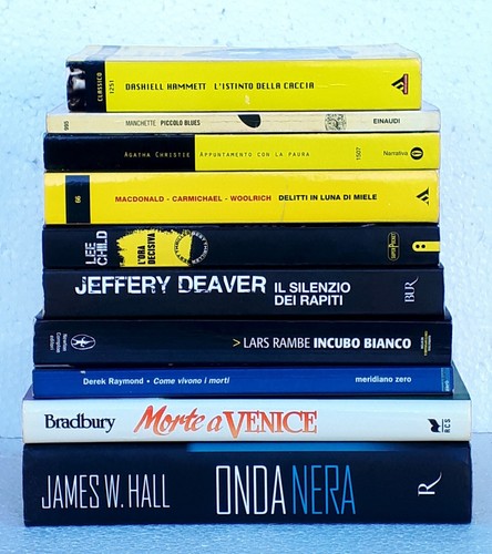 Lotto libri gialli thriller - lotto,