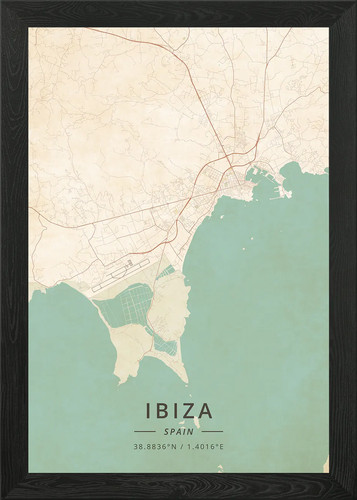 Ibiza spagna poster arte - ibiza,