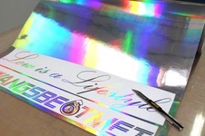 Ologramma Cromo Adesivo Vinile