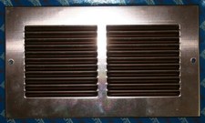 GRIGLIA DI AREAZIONE IN RAME mm 240x140 CON RETE ANTI INSETTI