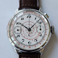 ANONIMO-CRONO-MONOPULSANTE-RUOTA A COLONNE-LANDERON HAHN-OVERSIZE(40 MM)-RARO