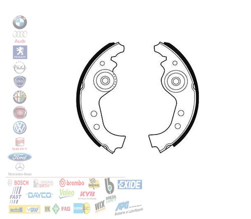 Kit ganasce freno fiat uno - fiat,