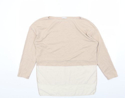 Blusa donna zara beige cotone - blusa,