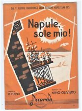 Spartito NAPULE SOLE MIO Nino Oliviero - ME TREMMA 'A VOCE Riccardo Pazzaglia