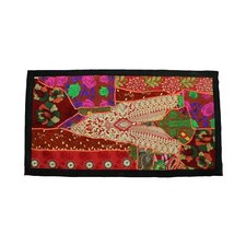 Arazzo vintage indiano fatto a