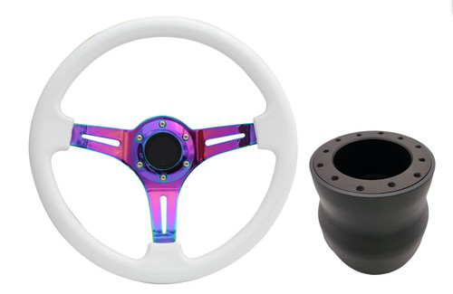 Volante sportivo bianco - bianco, neo