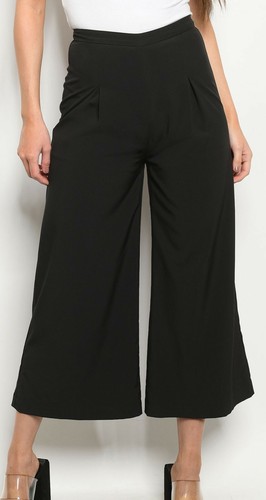 Black wide leg - black,