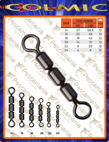 Girella tripla trota colmic - girella,