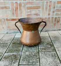 Conca in rame antico anni '50 italiano H 35 cm