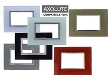 Placca Vetro incasso a scatto compatibile con Bticino Axolute copri presa