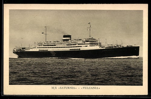 Cartolina nave passeggeri - nave,