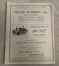 1921 Oscar Schmidt Catalog