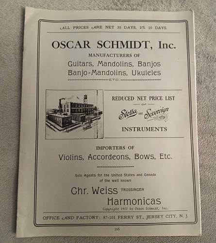 1921 oscar schmidt - schmidt, catalog