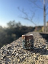 RAKU CERAMIC POT, HAND MADE