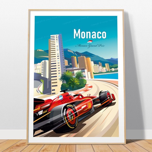 Poster monaco ferrari - poster,