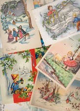 TEMA AUGURI - BUON ANNO - BUON NATALE - BUONA PASQUA - lotto 10 cartoline - GS