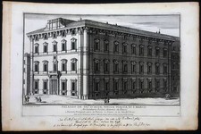 stampa antica Roma Alessandro Specchi palazzo bonaparte piazza venezia 1699
