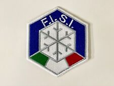 PATCH FISI FEDERAZIONE ITALIANA SPORT INVERNALI - 8 cm colla o Velcro