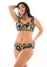 Costume da Bagno Due Pezzi Donna Bikini Taglie Forti Curvy Fino a Taglia 56