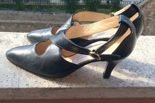 Sandali in pelle nera SERGIO ROSSI modello con intreccio laterale, misura 37,5