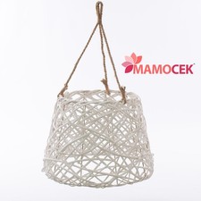 LAMPADARIO vimini bianco d40