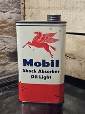 Mobil Shock Oil Vintage Can