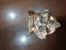 maschera di carnevale rivestita in argento 925 rara vintage produzione firenze