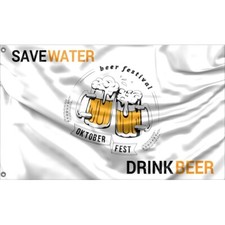 Oktoberfest Save Water Flag