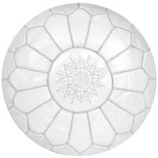 Pouf in pelle marocchina