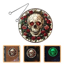  Ciondolo con teschio rosa di