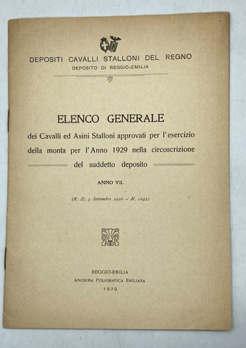 Elenco generale dei - elenco, ed