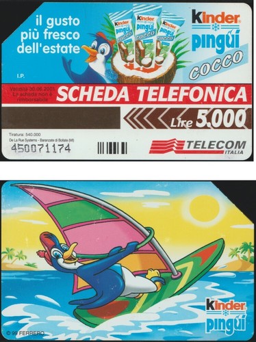 Scheda telefonica 5000 lire - scheda,