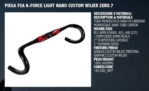 Custom wilier zero fsa - zero.7",