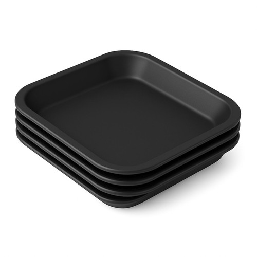 Vaso fiori sottovaso nero - vaso,