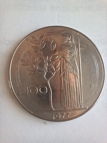 100 lire anno 1977 rarissima - 100,