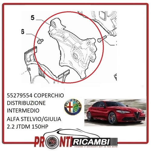 55279554 supporto motore alfa - motore,