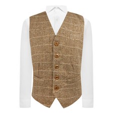 Gilet Di Lusso Marrone A Spina