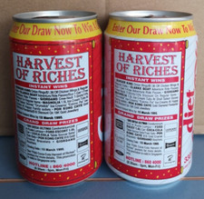 Coca Cola cans: SINGAPORE 1995