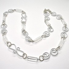 COLLANA IL ALLUMINIO LUNGA 84