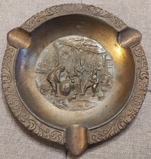 ANTICO POSACENERE IN OTTONE